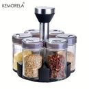 ✨ Organizador de Condimentos Giratorio con 6 Tarros ✨