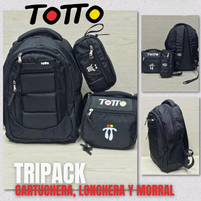 MORRAL TOTTO CARTUCHERA Y LONCHERA - 50%OFF