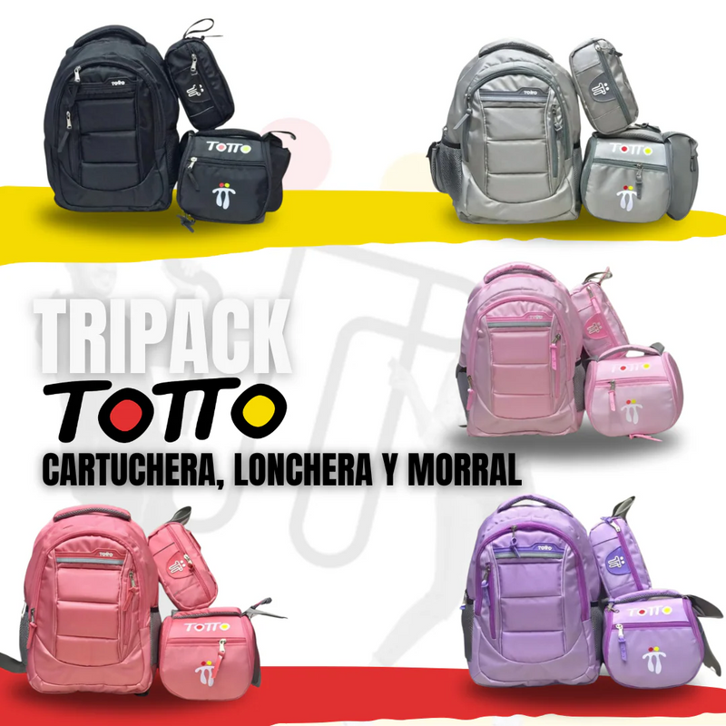 MORRAL TOTTO CARTUCHERA Y LONCHERA - 50%OFF